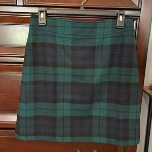J. Crew Tartan Wool Skirt Size 4